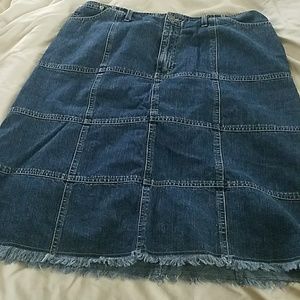 Vintage Gloria Vanderbilt jean skirt size 14